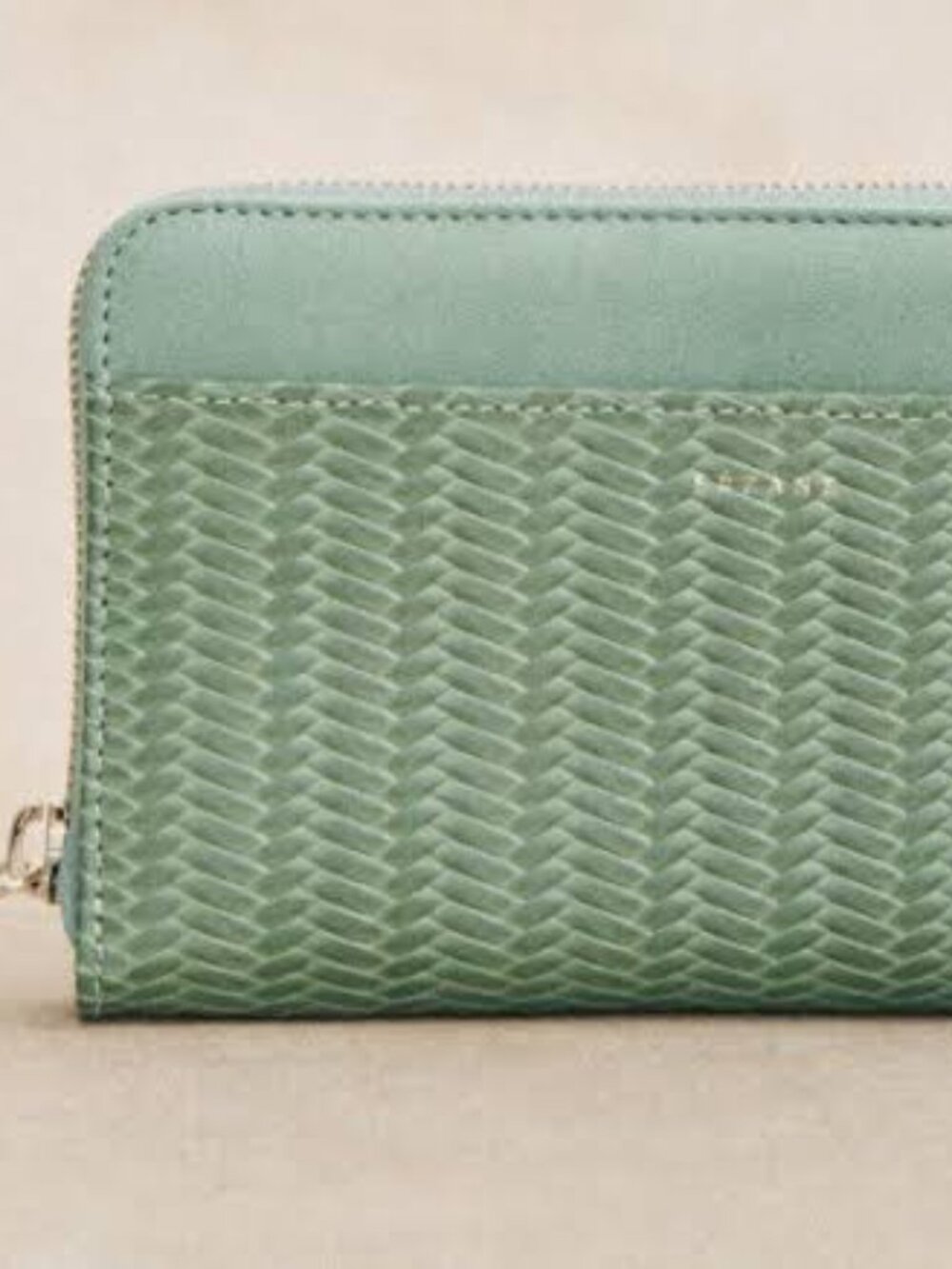 Sezane Sea Green Wallet NWT
